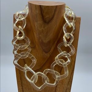 Chunky Lucite Link Necklace